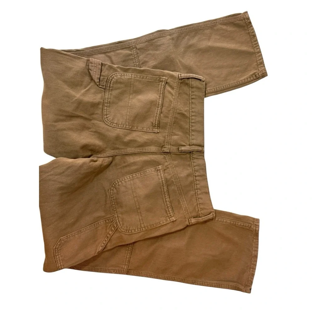 Gap‎ boys 18 Kids '90s Original Straight Carpenter Jeans double knee brown
